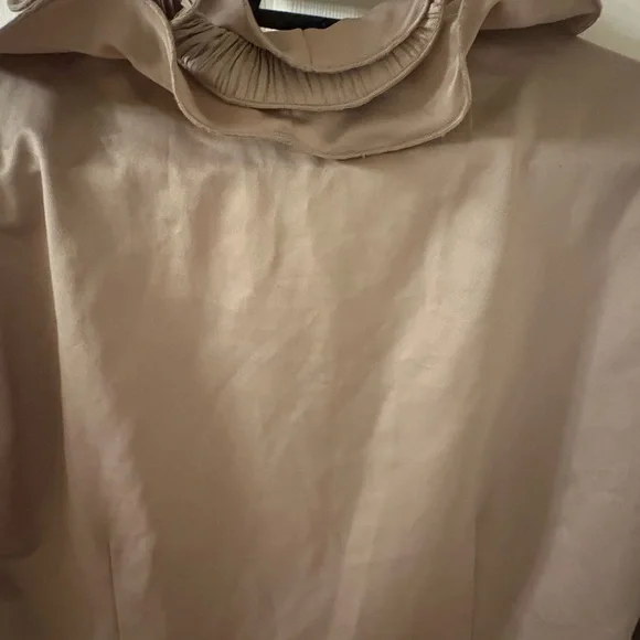 Source Unknown Beige Ruffled Blazer - Picture 6 of 6